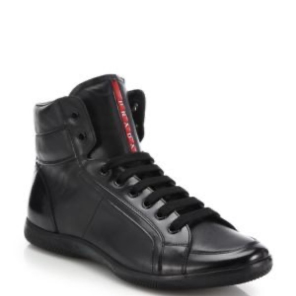 Prada Black High-Top Sneakers - Picture 2 of 7